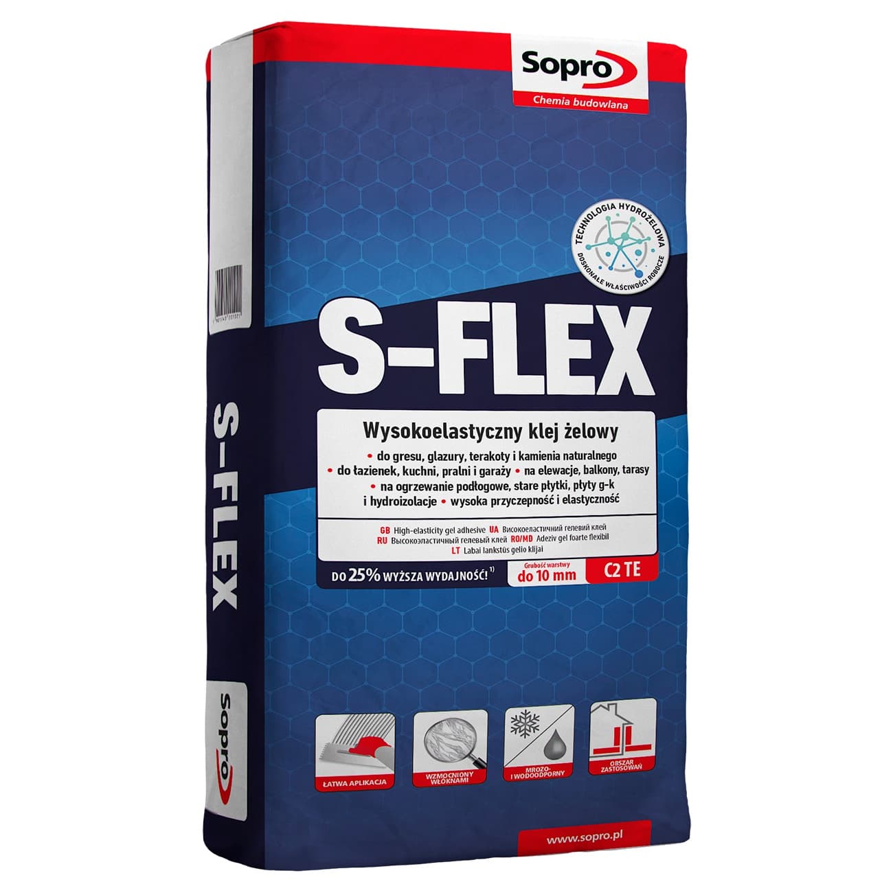 Sopro S-Flex Gel Tile Adhesive Grey 22.5kg